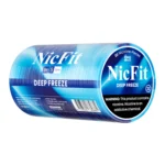 NicFit Deep Freeze nicotine pouches 5-can roll, 6mg strong mint flavor tobacco-free snus.