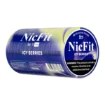 NicFit Icy Berries nicotine pouches 5-can pack, mixed berry flavor with menthol chill.